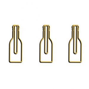 beer bottle shaped paper clips, promotional paper clips