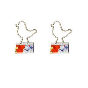bird decorative binder clips, custom binder clips