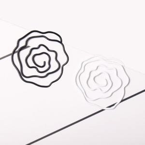 flower shaped paper clips, blossom bloom decorative paper clips
