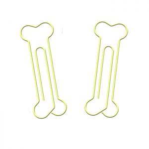 dog bone jumbo paper clips, bone giant paper clips