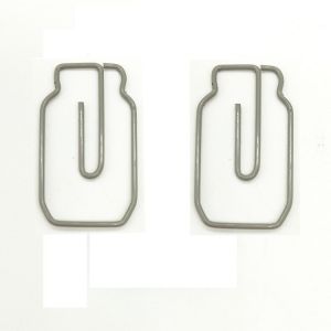bottle shaped paper clips, vial decorative paper clips