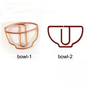 bowl shaped paper clips, cute decorative paper clips