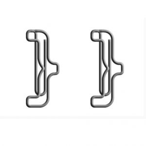 brace shaped paper clips, cute decorative paper clips