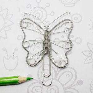 butterfly jumbo paper clips, extra large butterfly paper clips
