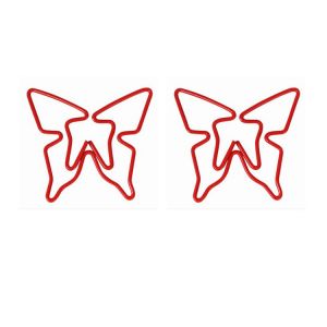 wire shaped paper clips in butterfly outline, insect paper clips