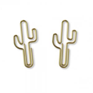 cactus shaped paper clips, decorative paper clips