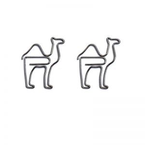 animal shaped paper clips in camel outline