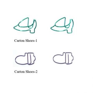 cartoon shoes shaped paper clips, fun decorative paper clips