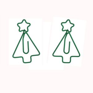 Christmas tree shaped paper clips