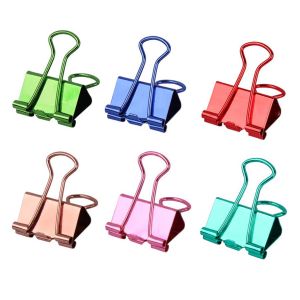 colorful binder clips, colored binder clips