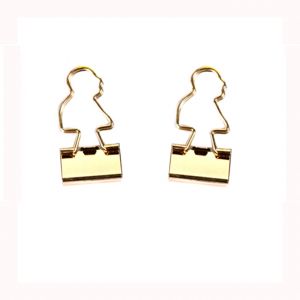 custom gold binder clips, decorative binder clips
