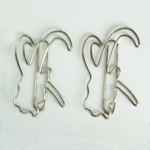 animal shaped paper clips in goat outline