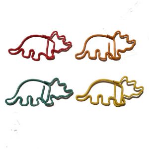 dinosaur triceratops shaped paper clips, cute animal paper clips