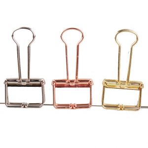 gold binder clips, decorative binder clips, skeleton mini binder clips
