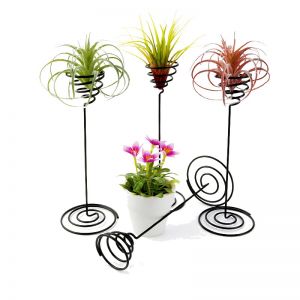 desk plant pineapple-shaped iron stand  soil less iron flower stand