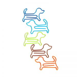 dog animal shaped paper clips, decorative paper clips