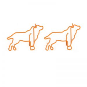 animal shaped paper clips in dog outline, promotional gifts