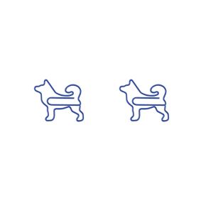 dog animal shaped paper clips 