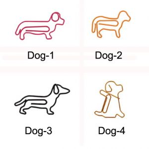 dog shaped paper clips, puppy decorative paper clips