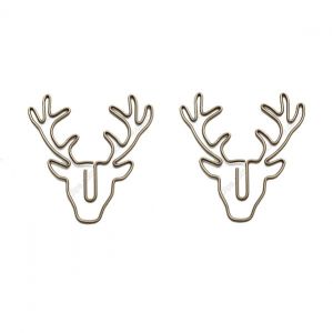 elk decorative paper clips, deer animal shaped paper clips