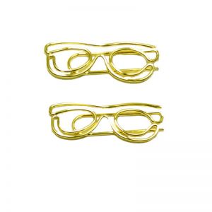 eyeglasses shaped paper clips, spectacles decorative paper clips