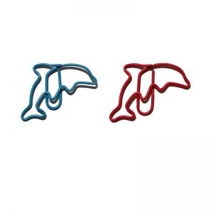 fish shaped paper clips, dolphin decorative paper clips