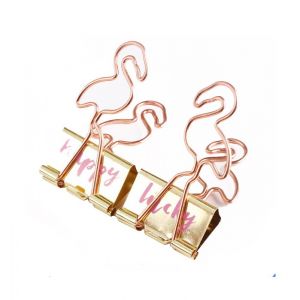 gold decorative binder clips, custom binder clips
