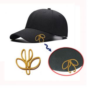 flower bud hat brim clips, custom brim clips