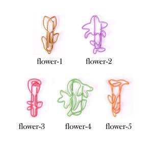 flower shaped paper clips in lotus outline, lotus paper clips