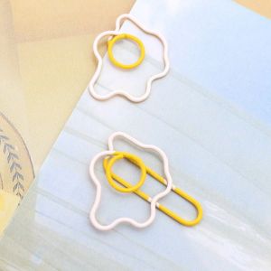 fried egg shaped paper clips, decorative paper clips