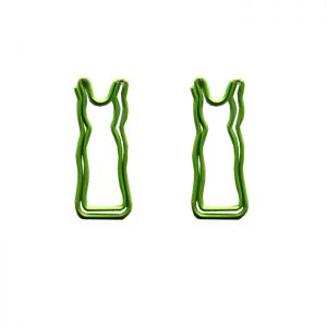 frock shaped paper clips, dress decorative paper clips