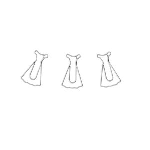 dress shaped paper clips, frock decorative paper clips