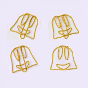 monster face shaped paper clips, halloween decorative paper clips