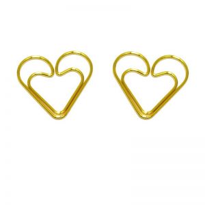 loving heart shaped paper clips, decorative paper clips