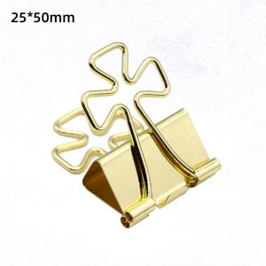 gold binder clips, custom decorative binder clips