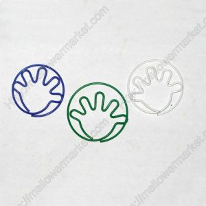 cute hand shaped paper clips, decorative paper clips