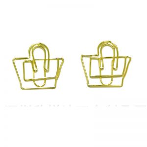 wire shaped paper clips in handbag outline, promotional gifts
