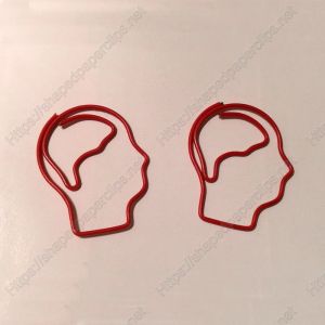 head shaped paper clips, decorative paper clips