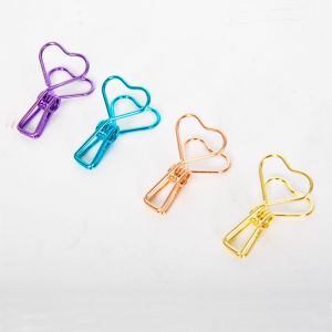 heart fish binder clips, decorative binder clips