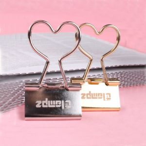 heart jumbo binder clips, extra large binder clips