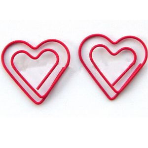 heart paper clips, heart shaped paper clips, business gifts -1