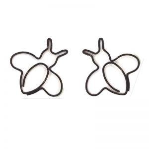 honey bee shaped paper clips, insect decorative paper clips