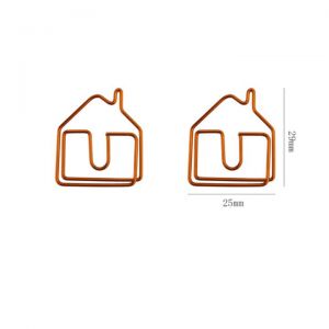 house shaped paper clips, decorative paper clips