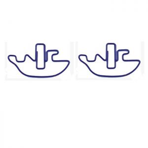 shaped paper clips in huge ship outline
