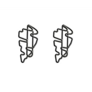 cute hurricane shaped paper clips, decorative paper clips