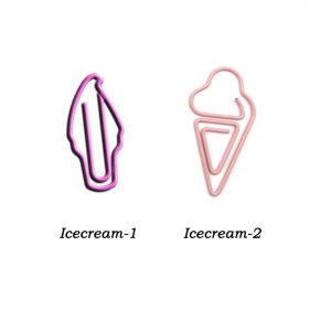 shaped paper clips in icecream outline, advertising gifts
