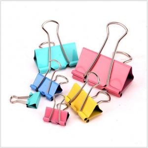 large colored binder clips, mini binder clips