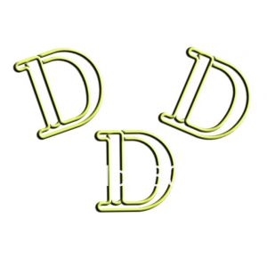 letter D shaped paper clips
