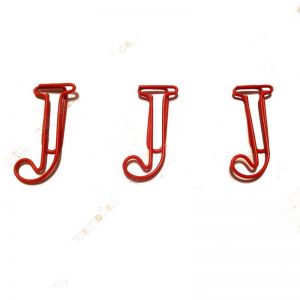 letter J shaped paper clips, decorative paper clips