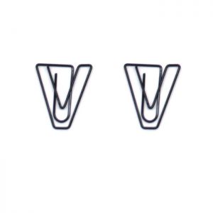 promotional paper clips in the shape of letter V